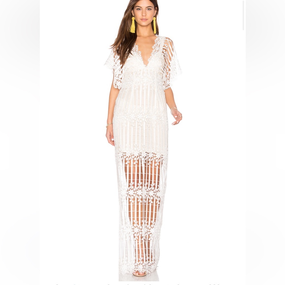 Free People Night Whispers Maxi Lace Dress